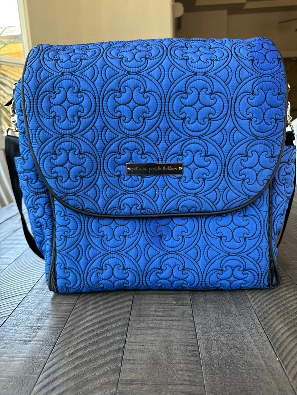 Petunia Pickle Bottom Westminster Quilted Crossbody Bag Shoulder Bag Diaper Bag